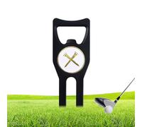 Golf Divot Repair Fork - Durable Aluminum Aluminum Golf Divoc Divoc Tool | Golf Course Hornera for Ball Marker, Compact Lawn Fixer Tool, Fork