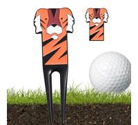 Golf Divot Tool - Alloy Cartoon Tiger Marker, Portable Sports Accessory with Magnetic Lid | Fun Lightweight Repair Tool for Track Training, Garden Training, Outdoor Training and Golf Tournament