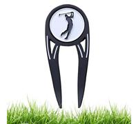 Golf Divot Tool and Ball Marker - Ball Marker Magnetic Metal Divot Repair Tool - Green Divot Tool Putting Alignment Turf Fork for Golf