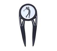 Golf Divot Tool and Ball Marker, Golf Divot Fork, Magnetic Divot Repair Tool for Metal Ball Markers, Alignment Green Turf Fork Putting Divot Tool for Golfers