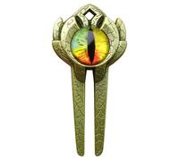 Golf Divot Tool, Die Cast Zinc Alloy Material | 3.14x1.57x0.47 Inch 2-Prong Fork 42g - 3D Creative Green Repair Accessory For Golfers Maintenance And Course Etiquette