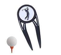 Golf Divot Tools, Golf Divot Repair Tool, Ball Marker Magnetic Metal Divot Repair Tool, Alignment Turf Fork Putting Green Divot Tool for Golf