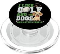 Golf Dog Vintage I Like Golf And Dogs And Maybe 3 People PopSockets PopGrip for MagSafe
