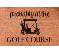Golf Door Mat,Gone Golfing,Funny Welcome Mat,Golf Gifts for Men,Golfing Decor,Gifts for Women,Golf Cart,Golf Course,Home Doormat Welcome doormats,Funny Doormat,30X18 Inch