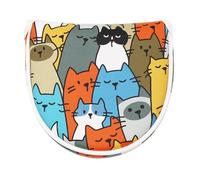 Golf Driver Head Covers - Cat Cartoon PU Fabric Golf Headcovers | Funny Driver Headcover, Durable Golf Club Covers, Top Golf Accessories for Men, Women, Golf Players Use