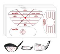 Golf Driver Impact Tape Labels 180 Pcs Golf Club Impact Tape Stickers for Swing Training Irons and Woods Iron Ball Hitting Recorder Standard Irons Woods Stickers,Training Aids for Swing Practice