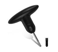 Golf Driver Wrench with Protective Head, Black Golf Shaft Adapter Tool for Replace, Adjustment, Torque Screwdriver Handle Tool for Golf Enthusiasts, Professionals, Portable Handheld Golf Club Wrench