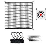 Golf Driving Net,Portable Ball Practice Training Simulator - Golf Ball Hitting Netting with 12 Elastic Ropes and 4 Carabiners for Men, Women