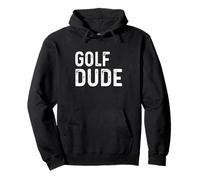 Golf Dude Distressed Golfer Golfing Course Green Golf Cart Pullover Hoodie