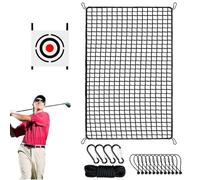 Golf End for Court, Indoor Golf Net - Portable Heavy Ball Practice Simulator, Hitting Ball Net with 12 Elastic Ropes and 4 Ribs for Men, Women