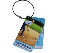 Golf Etiquette Set - Attach to Golf Bag - Handy Guide to Golf Course Etiquette | Must-Have Golf Accessories for Men & Women | Perfect Golf Gift