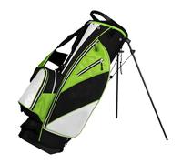 Golf Fairway C Stand Bag, Classic Cart Golf Bag Clubs Organizer Lightweight Easy To Carry, Dedicated Putter Well, Rain Cover(Black green)