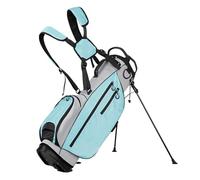 Golf Fairway C Stand Bag, Golf Lightweight Stand Bag, Easy To Carry Dual Shoulder Straps, Dedicated Putter Well, Rain Cover(Lake blue)