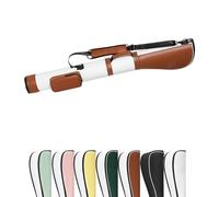 Golf Fairway C Stand Bag, It Can Hold 6 To 7 Clubs Golf Carry Bag, Multiple Storage Pockets, For A Few Clubs Driving Range(Brown)