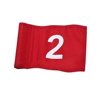 Golf Flags Nylon with Tube Inserted for Indoor Outdoor Yard,Red No.2