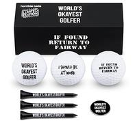 Golf Funny Gift Sets- Funny Gag Novelty Present For Him For Golfers (World Okayest Golfer Set)