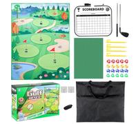 Golf Game, Children's Golf Chipping Game Mat | Practice Equipment Set | For Home Garden Lawn Party Carnival Garage Area Family Backyard Indoor Outdoor