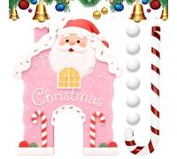 Golf Game | Golf Game Set | Mini Christmas Portable Toy with Sugar Cane Club and Balls, Fun Christmas Party Frame for and a