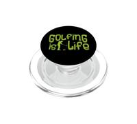 Golf game Golfplayer Golfball GOLFING is LIFE Golfer golfing PopSockets PopGrip for MagSafe