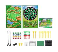 Golf Game Mat, Golf Training Game Set, Shredding Mat for Practice For, Interactive Putting and Darts Games for Over 3 Years Old for Dorm, Sal