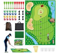 Golf Game Set, 150 * 80cm Golf Mat, Portable Indoor/Outdoor Golf Game Set with Chipping Mat Hitting Mats, Golfs Training Mat Set with 16 Balls, Golfs Training Aid Equipment