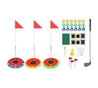 Golf Game Set For - 41.73 Inch Indoor & Outdoor Training Kit | Complete Set Of Putting Training, Cornhole Golf Board, For Garden, Beach, Camping & Camping