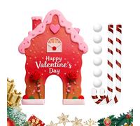 Golf Game with Pan - Fun Candy Canes for the Whole Family, Candy Canes for Indoor and Outdoor Wooden Holiday Playset with ABS Balls | FES