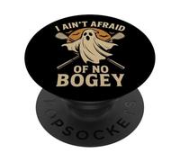 Golf Ghost Halloween Funny I Ain’t Afraid of Bogey PopSockets Adhesive PopGrip
