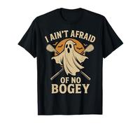 Golf Ghost Halloween Funny I Ain’t Afraid of Bogey T-Shirt