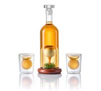 Golf Gifts for Men and Women, Whiskey Decanter Set with Real Golf Ball, Unique Golf-Themed Liquor Dispenser for Bourbon Vodka Tequila, Golfer Home Bar Drinking Present, Cool Retirement Birthday Gift