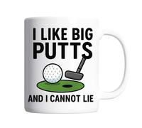 Golf Gifts for Men - I Like Big Putts & I Cannot Lie Pun Mug - Funny Presents for Men, Gifts Golfers Presents, Lover Gift Ideas, 11oz White Ceramic Premium Mugs