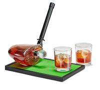 Golf Gifts for Men, Kollea Golf Club Whiskey Decanter with Golf Ball Shot Glasses, Golf Accessories Themed Liquor Decanter Set for Men Husband Coaches Golfers, Cool Birthday Gifts for Men Brother Guys