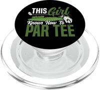 Golf Girl Pun Vintage This Girl Knows How To Par Tee PopSockets PopGrip for MagSafe