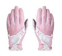 Golf Glove 1 Pairs Women Golf Gloves Soft Breathablewith Non-Slip Particle Outdoor Sports Accessories Golf Gloves(Pink,21)
