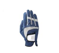 Golf Glove 1 Pcs Mens Golf Glove Breathable Blue Micro Soft Fabric Left/Right LH RH Hand Non-Slip Gloves For Men Golf Gloves(Worn on Right Hand,22 Small)