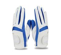 Golf Glove 1pair Left And Right Hand Golf Gloves Children Boys Grils Fabric 2 Colors White Pink Blue Soft And Breathable Sports Glove Golf Gloves(Blue 1 pair,S size 14)