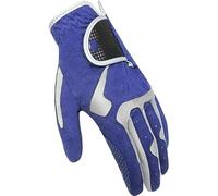 Golf Glove 1pc Golf Gloves Men Professional Breathable Blue White Soft Fabric Left Right Sports Non-slip Glove For Golfer Gift Golf Gloves(1pc left Hand Blue,Large L 25)