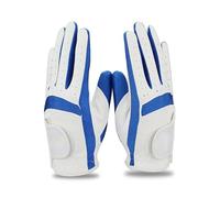 Golf Glove Golf Gloves For Children Fabric Cloth Boy Girl Blue Pink Hands Practice Golf Gloves(Blue,L size 16)