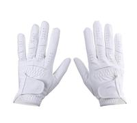Golf Glove Golf Gloves Men's Glove Left/Right Hand 2 Color Soft White Dark Grey Swing Putting Training Particles Breathable Gloves Golf Gloves(1 pair white,25 large)