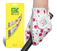 Golf Gloves Kids Junior Upgrade Grip Stylish 1 Pack, All Weather Breathable Gloves for Left Right Hand Youth Toddler Boys Girls (Pink, L, Left)