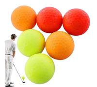 Golf Glow Balls 6 Pieces Double-Layer Luminous Sports Gear | Night Glowing Balls for Golfer Backyard Driving Range Training Ground Course Fairway Match