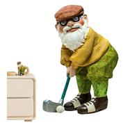 Golf Gnomes Garden Decorations - Playful Gnome Statue | Funny Golfing Ornament, Resin Figurines with Clubs and Glasses, Outdoor Decor for Patio, Balcony, Home Garden