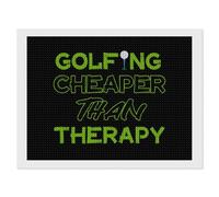 Golf Golfing Cheaper Than Therapy Diamond Painting Kits for Adults DIY 5D Round Full Drill Art Diamonds Dots Decor 12"x16"