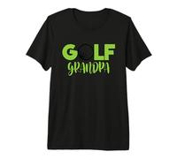 Golf Grandpa with Golfball Graphic Premium T-Shirt