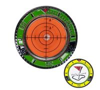 Golf Green Reader,Golf Ball Marker with High Precision Green Reading Aid | Sure Putt Pro Green Reading Aid, Poker Chip Style Bubble Golf Accessories for Men