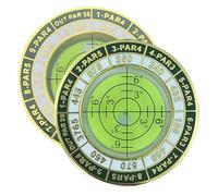 Golf Green Reader Spirit Level Ball Marker - Enameled Metal Tool for Green Reading and as Golf Gadget Accessory - Round Reader - For Men Women And Adults Outdoor Golf Game Trainin