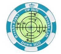Golf Green Reader - Zinc Alloy Golfer Markers For Greening | Poker Chip Style And Magnetic To A Hat Clip, Easy Ball Marker Too Much Use For The Green