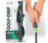 GOLF-GRIP™ Golf Grip Trainer for Left & Right-Handed Golfers - Snap-On Rubber Golf Training Aid for Proper Hand Position & Swing Technique - Hit Straighter, Longer Shots & Fix Slices or Hooks
