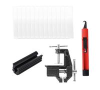 Golf Grip Removal Tool Set, Golf Club Grip Installation Changing Kit for Regripping Station Includes, Retractable Hook Knife, Rubber Vise Clamp, Double-Sided Tape, for Replacement Repair (No Solvent)