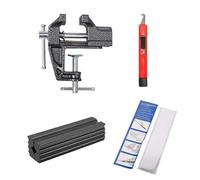 Golf Grip Removal Tool Set,Portable Golf Grip Kit,Golf Regripping Kit,Retractable Hook Knife,13pcs Double-Sided Grip Tapes,Precision Golf Club Vice Clamp for Easy Grip Removal and Regripping